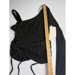Meraki Young Contemporary Black One Shoulder Long Sleeve Top NWT S Photo 2