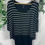 White House | Black Market WHBM layered striped mini dress S Photo 0