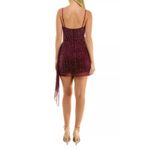 Speechless Junior's Sweetheart-Neck Mesh Stones & Cascade Mini Dress Size 9 NWOT Photo 3