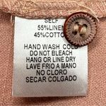 Hidden Alley  NWT Blush Pink Embroidered Linen Dress Size L Photo 6