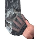 FOCUS 2000 by Charles Gluck Silver Metallic Crocodile Print Pleated Maxi Skirt 8 Photo 2