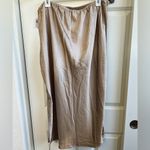 Brand New Satin Slip Skirt Tan Size XL Photo 3
