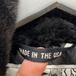 Vintage Nils Skiwear Jacket Faux Fur Collar Belted Padded Winter Coat Sz 10 flaw Blue Photo 3