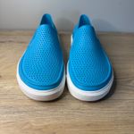 Crocs  CitiLane Roka Shoes Blue White Perforated Slip-On Loafer Womens 8 Comfort Photo 2