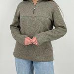Van Heusen oversized chunky knit quarter zip pullover sweater in heather dusty brown size M Photo 8