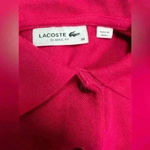 Lacoste  Women’s Classic Fit Pink Polo Shirt Medium 38 EUC Photo 1