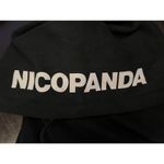 Nicopanda Hoodie Dress Womens Small Black Tulle Mesh Skirt Long Pullover Goth Photo 6