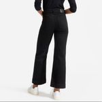 Everlane The Button-Fly Wide-Leg Black Jean size 25 Photo 2