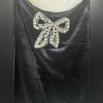 Rachel Zoe  Top Womens XS Black Velvet Coquette Fairy Whimsigoth Cropped Evening Photo 1