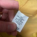 Honey Punch NWT Lulus Mustard Pants W/ Shimmer Metallic Stripes Size large Photo 4