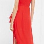 EXPRESS Red Formal Gown Maxi Dress with High Slit Size 4 Small Nwt Photo 1