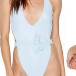 Ris-k ‎ Lunar One-Piece Swimsuit Women's Swimsuit light Blue size M NWT Photo 0