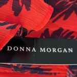 Donna Morgan NWT Belted Trapeze Dress W/Ruffle Cold Shoulder Size 14 Floral Photo 10