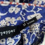 Blu Pepper Blue and Red Floral Boho Mini Dress Size Medium Cute Boho Dress Photo 7