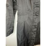 DKNY  Black Ruffle Peacoat Size X-Small Photo 2