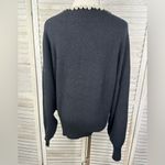 Eloquii Women's Pearl Neckline Sweater Black-14/16 Photo 2