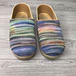 Dansko  pastel jute wedge heeled pro clogs shoes slip ons size 39 / 9 Photo 1