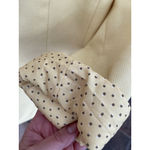 The Limited  Butter Yellow One Button Polka Dot Cuff Blazer Size Large Photo 3