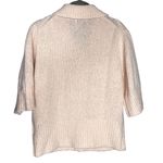 Reformation  Daphne Collared Cardigan Size Medium Sorbet Pink Short Sleeve Photo 6