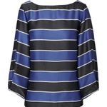 Banana Republic BR striped boat neck dressy office top XXS petite Photo 0
