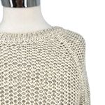 Vince Raglan Crewneck Knit Sweater Ivory Cream Size Small Photo 4