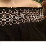 Apt. 9 Womens A.P.T. 9 Off Shoulder top Semi Loose Top Black Size Small 3/4 Sleeve NEW Photo 3