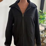 Old Navy  Wool Blend Black Jacket Coat‎ Full Zip Quilted Lined Warm Classic Photo 0
