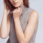 Anthropologie Nomad Morgan Carper Vesper Gray Fringe Longline Sleeveless Sweater Photo 6