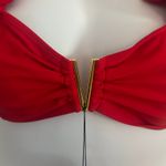 Sporlike High Waisted Ruffle Tie Red Adjustable Two Photo 3