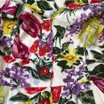 Baraschi Floral 100% Cotton Button Down Dress with Pockets Size 2 Photo 3