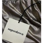 superdown  Ira Mini Skirt Women's Small Metallic Bronze Bodycon Stretchy NWT Photo 5