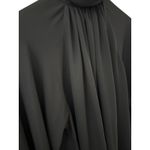 Madewell Turtleneck Long-Sleeve Top Chiffon Black Size Medium Photo 9