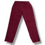 Old Navy  Womens Chino Pants Slim Ankle Length Raw Hem Cotton Blend Red Size 4 Photo 4
