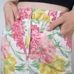 Vintage 80s Punto Linea Plaid and Floral Pencil Mini Skirt Size M Photo 2