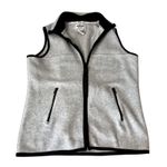 Carolyn Taylor VTG Gray Fleece Vest Women's Size Small Full Zip Up Photo 0