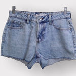 ZARA Blue Cut-off Jean Shorts size 4 Photo 0