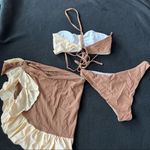 Boutique Colorblock three pieces set brown/cream Photo 5