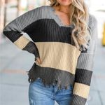 Striped Knit Sweater! Multiple Size M Photo 0