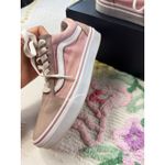 Vans Old Skool Low Top Skate Shoes Pink Suede Canvas Women's Size 8 Casual Photo 3