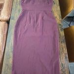 Keepsake Skinny Love Burgundy Midi Dress Photo 5