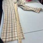 Anthropologie The Essential Collection by  Pants Womens 14 TALL Beige Multi Check Photo 11