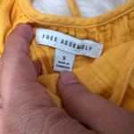 Free Assembly Mustard Yellow Sleeveless Tiered Midi Dress Size S Photo 5