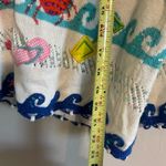 Vtg Jane’s closet 90s beach theme knit cardigan sweater colorful size small White Photo 10