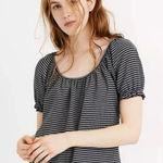 Madewell  Texture & Thread Peasant Striped Top‎ Photo 0