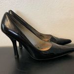 BP . Leather lacquered black women's stiletto heels Photo 2