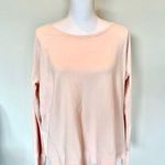 Sweaty Betty Athletic Crewneck Pullover | Light Pink | EUC | M | Organjc Cotton Photo 0
