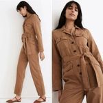 Madewell NEW Petite Long-Sleeve Tie-Waist Fatigue Jumpsuit, petite XS Photo 2
