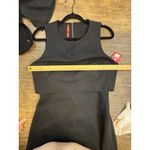 Spanx Ponte Overlay Fitted Midi in Classic Black Sleeveless Dress Size Medium Photo 6