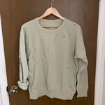 Aerie Floral Embroidered Vintage Crew Sweatshirt Photo 3