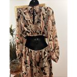 Indulge Instyle (M) Dress Full Length Maxi Long Sleeve Floral High Low Ruffled Size M Photo 7